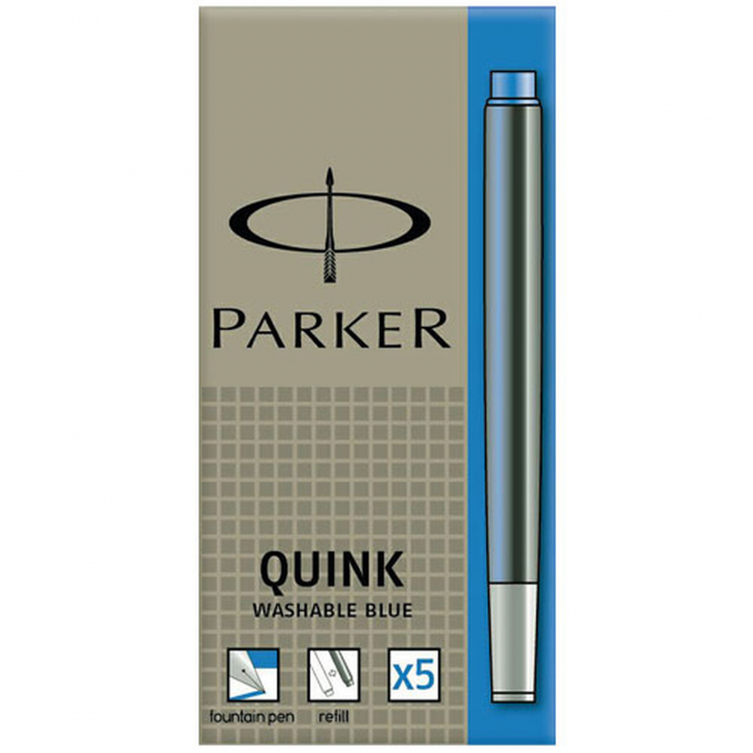 Чернильный картридж PARKER для перьевой ручки, синий CW1950384 Чернильный картридж PARKER для перьевой ручки, синий CW1950384
