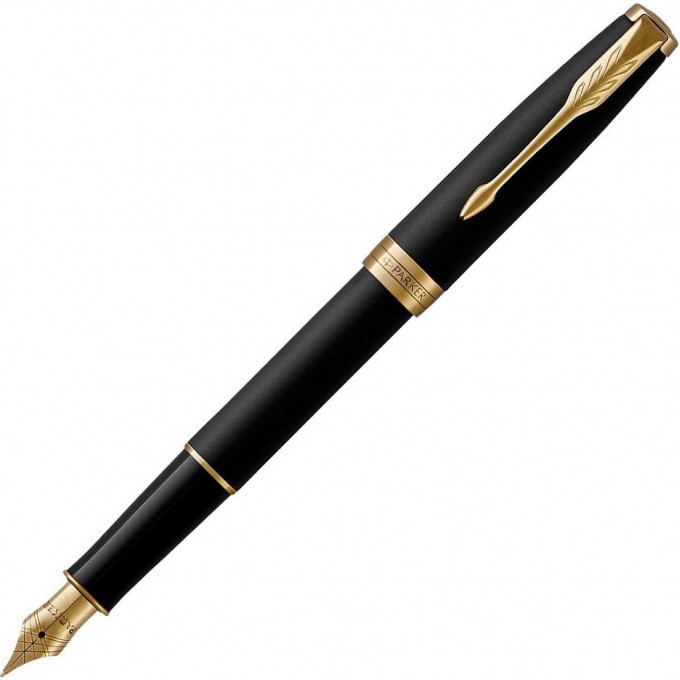 Ручка перьевая PARKER ESSENTIAL SONNET MATTE BLACK GT F CW1931516 Ручка перьевая PARKER ESSENTIAL SONNET MATTE BLACK GT F CW1931516
