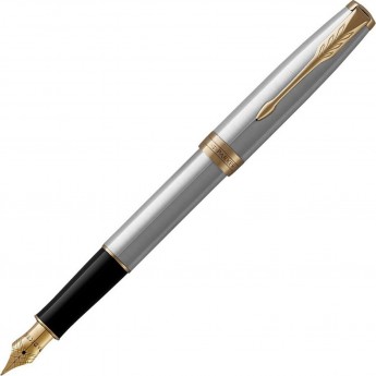 Ручка перьевая PARKER ESSENTIAL SONNET STAINLESS STEEL GT F