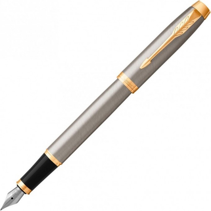 Ручка перьевая PARKER IM BRUSHED METAL GT, F CW1931649 Ручка перьевая PARKER IM BRUSHED METAL GT, F CW1931649