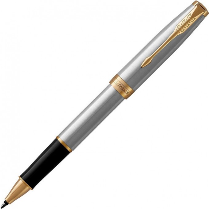 Ручка-роллер PARKER ESSENTIAL SONNET STAINLESS STEEL GT F 1931506 Ручка-роллер PARKER ESSENTIAL SONNET STAINLESS STEEL GT F 1931506