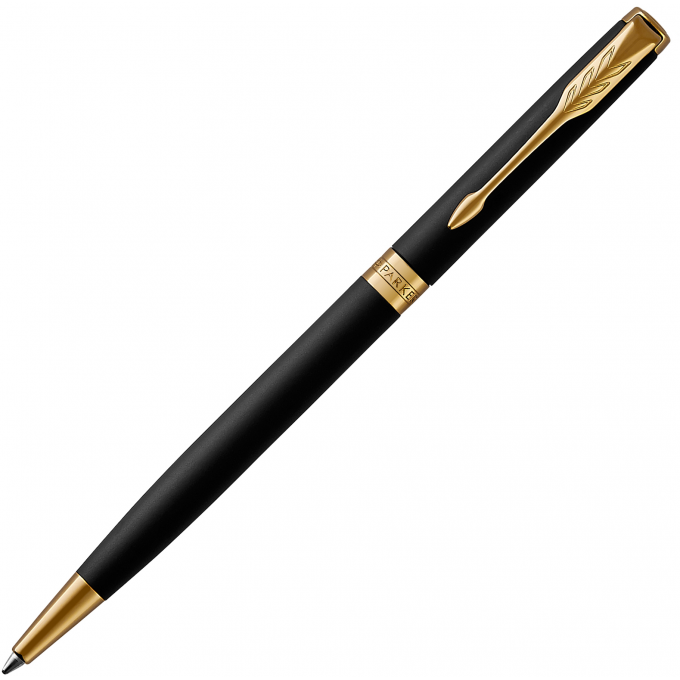 Тонкая шариковая ручка PARKER ESSENTIAL SONNET MATTE BLACK GT М 1931520 Тонкая шариковая ручка PARKER ESSENTIAL SONNET MATTE BLACK GT М 1931520